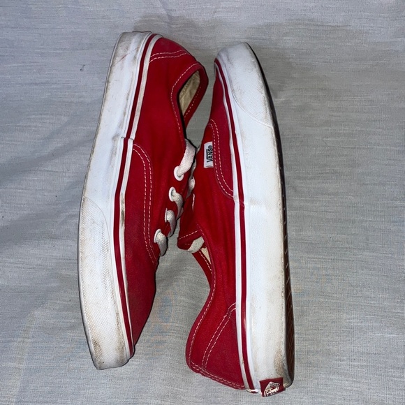 Vans unisex men’s size 6 / women’s 7 1/2 - 24 cms Classic Red Canvas Sneakers - Picture 9 of 15